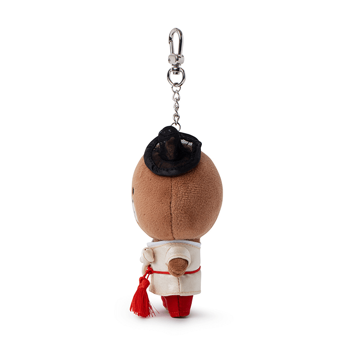 LINE FRIENDS TOYS BROWN BROWN & FRIENDS BROWN BAG CHARM DOLL - HANBOK EDITION (6087582187693)