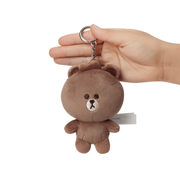 LINE FRIENDS TOYS BROWN BROWN & FRIENDS BROWN MINI FRIENDS BODY BAG CHARM (7182610694317)