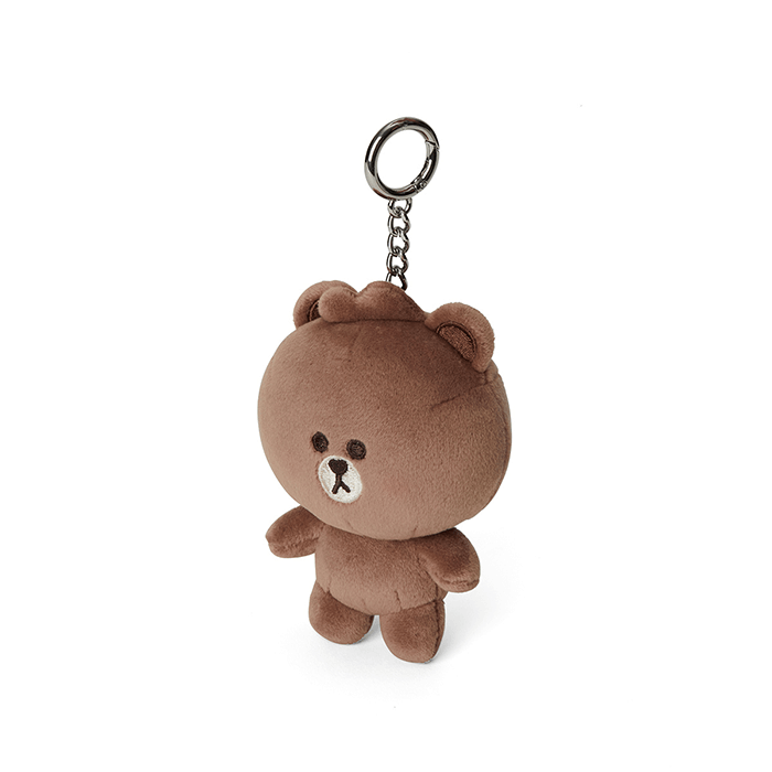 LINE FRIENDS TOYS BROWN BROWN & FRIENDS BROWN MINI FRIENDS BODY BAG CHARM (7182610694317)