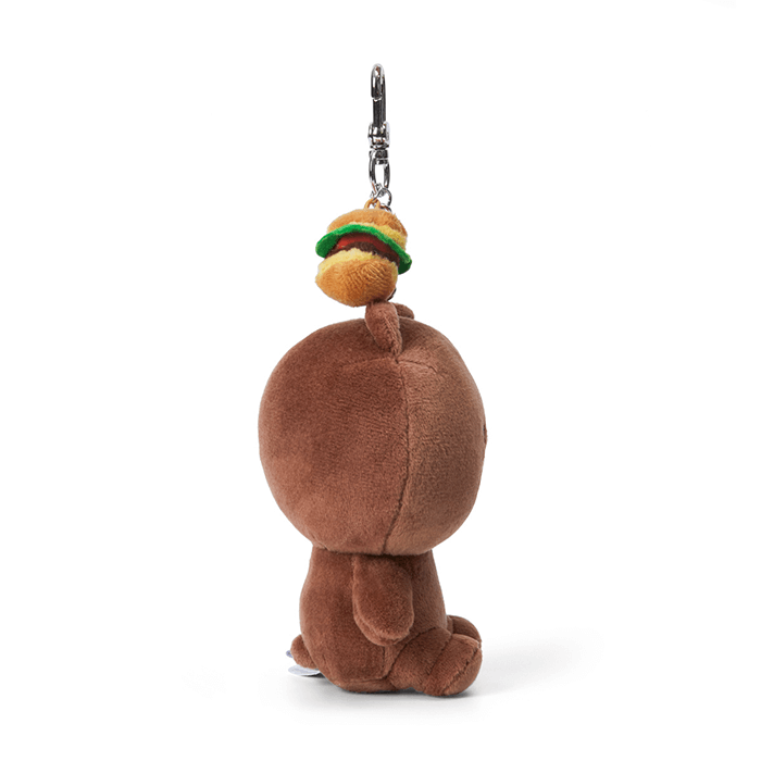 LINE FRIENDS TOYS BROWN BROWN & FRIENDS BROWN SITTING BAG CHARM DOLL (7182636023981)