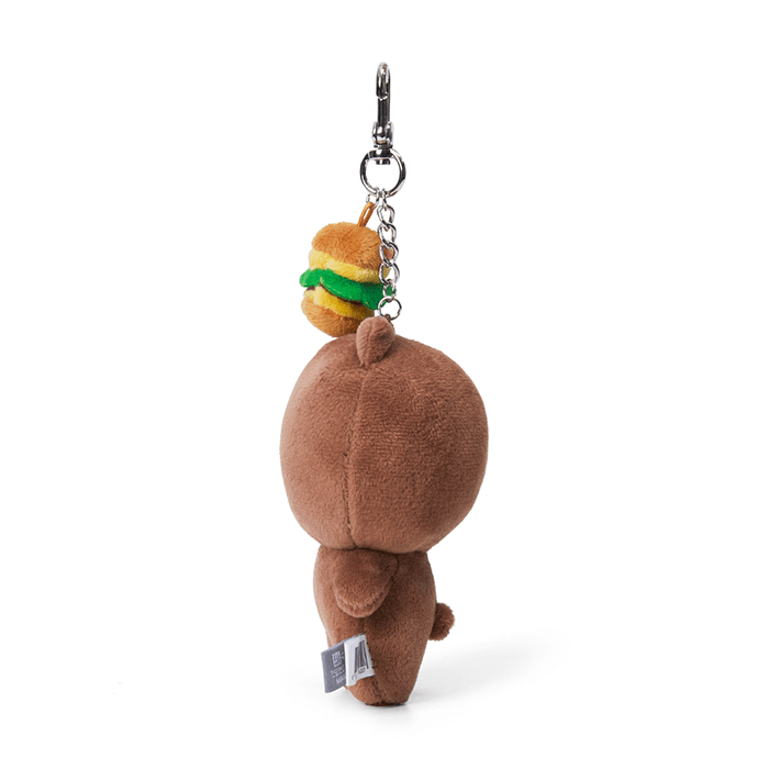 LINE FRIENDS TOYS BROWN BROWN & FRIENDS BROWN STANDING BAG CHARM DOLL (7182635434157)