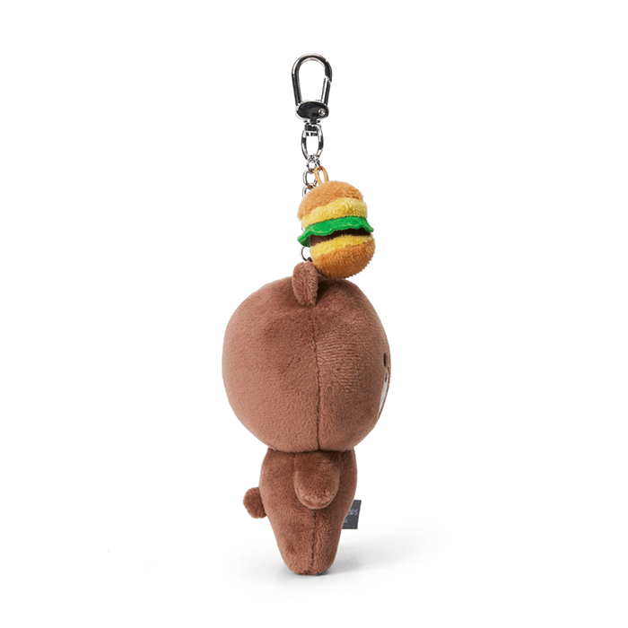 LINE FRIENDS TOYS BROWN BROWN & FRIENDS BROWN STANDING BAG CHARM DOLL (7182635434157)