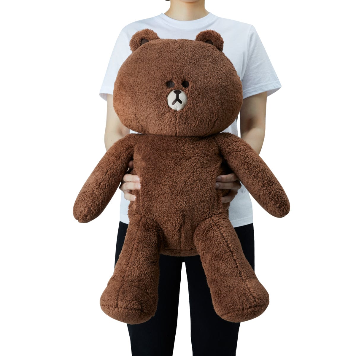 LINE FRIENDS TOYS BROWN LINE FRIENDS HUG BROWN JUMBO DOLL (7264792903853)