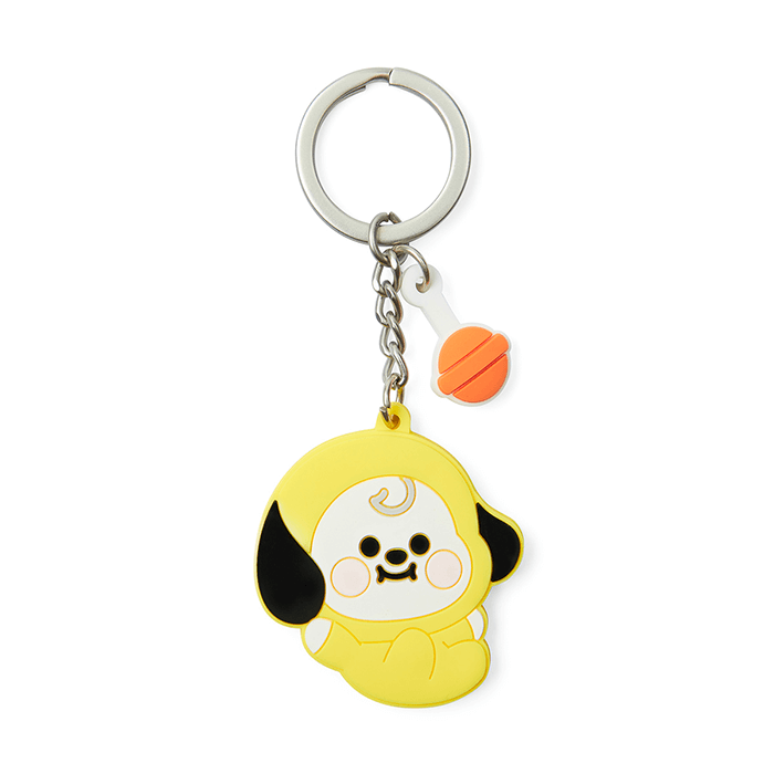 LINE FRIENDS TOYS CHIMMY BT21 CHIMMY BABY SILICON KEY RING (7182627307693)