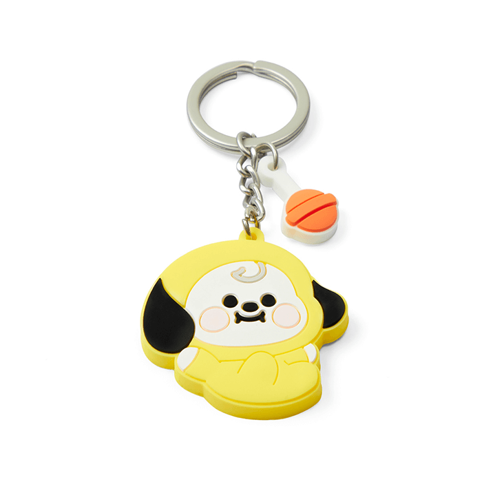 LINE FRIENDS TOYS CHIMMY BT21 CHIMMY BABY SILICON KEY RING (7182627307693)