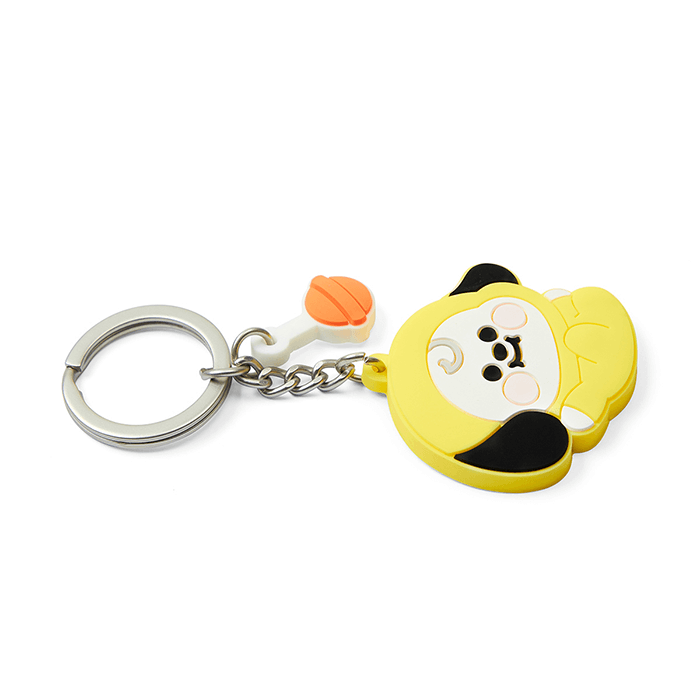 LINE FRIENDS TOYS CHIMMY BT21 CHIMMY BABY SILICON KEY RING (7182627307693)