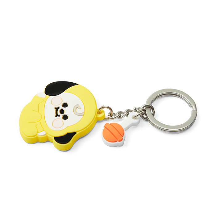 LINE FRIENDS TOYS CHIMMY BT21 CHIMMY BABY SILICON KEY RING (7182627307693)