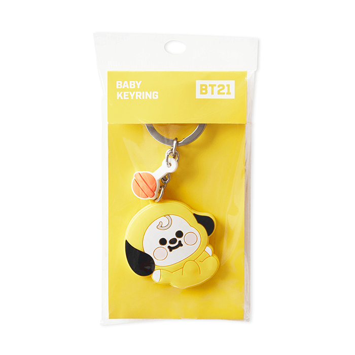 LINE FRIENDS TOYS CHIMMY BT21 CHIMMY BABY SILICON KEY RING (7182627307693)