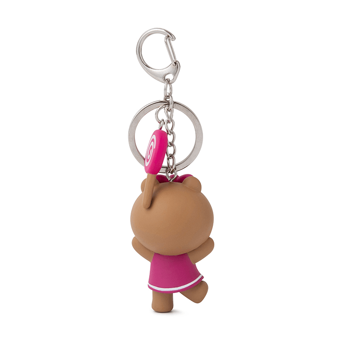 LINE FRIENDS TOYS CHOCO BROWN & FRIENDS CHOCO MINI FIGURE KEY RING (7182607220909)