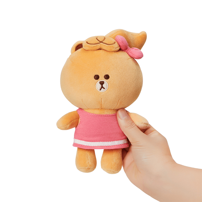 LINE FRIENDS TOYS CHOCO BROWN & FRIENDS CHOCO MINI FRIENDS STANDING DOLL (7182574747821)