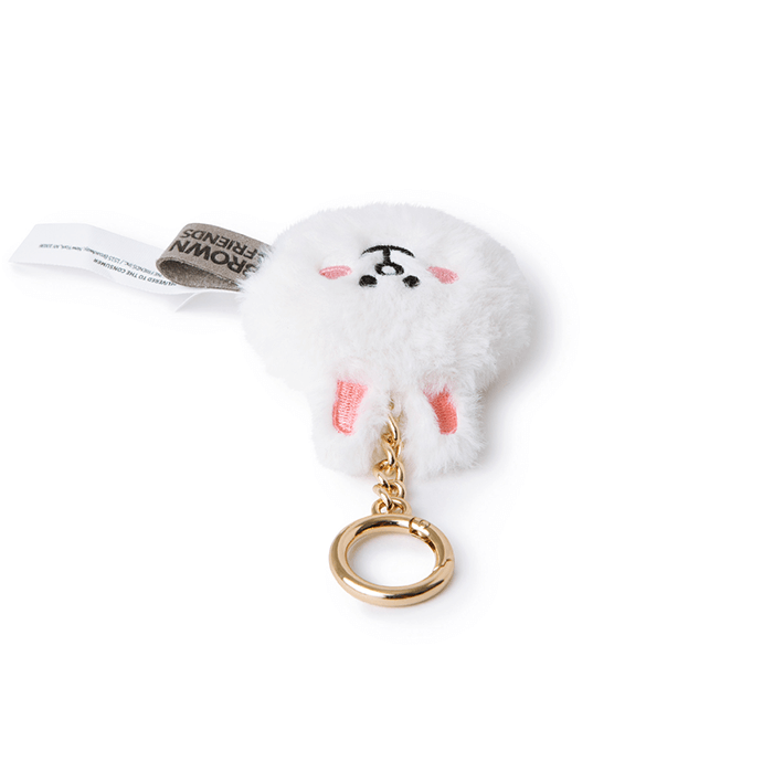 LINE FRIENDS TOYS CONY BROWN & FRIENDS CONY FLAT FUR FACE DOLL KEY RING (7182608761005)