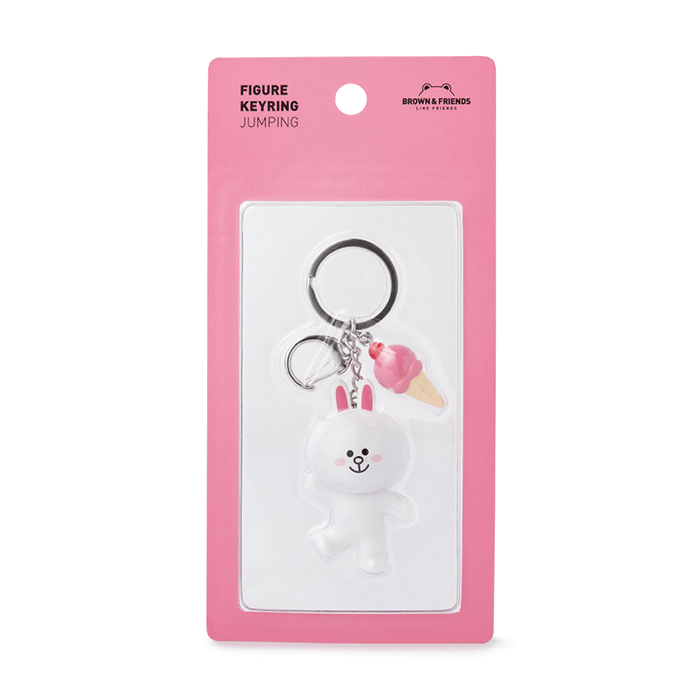 LINE FRIENDS TOYS CONY BROWN & FRIENDS CONY MINI FIGURE KEY RING (7182606565549)