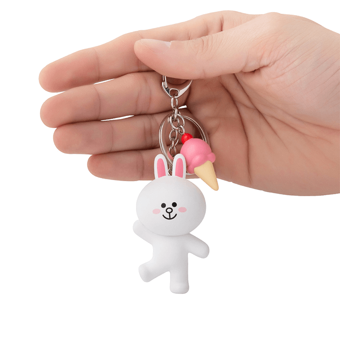 LINE FRIENDS TOYS CONY BROWN & FRIENDS CONY MINI FIGURE KEY RING (7182606565549)