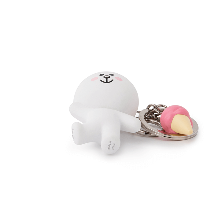 LINE FRIENDS TOYS CONY BROWN & FRIENDS CONY MINI FIGURE KEY RING (7182606565549)