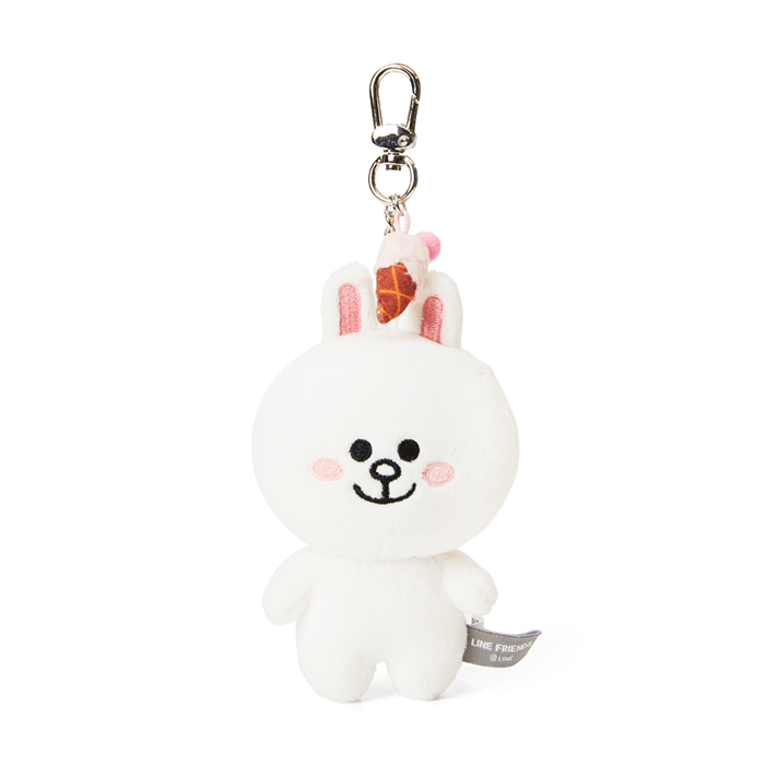 LINE FRIENDS TOYS CONY BROWN & FRIENDS CONY STANDING BAG CHARM DOLL (7182634909869)