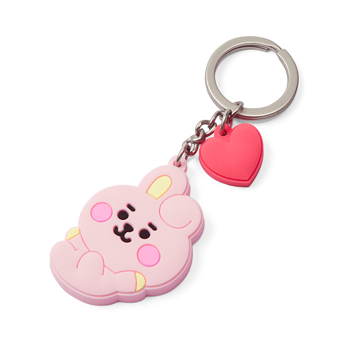 LINE FRIENDS TOYS COOKY BT21 COOKY BABY SILICON KEY RING (7182626357421)