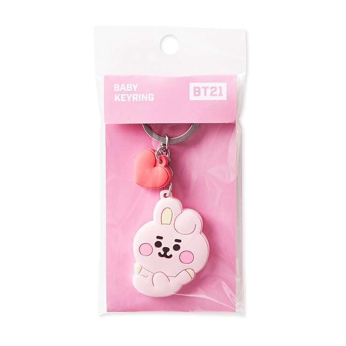 LINE FRIENDS TOYS COOKY BT21 COOKY BABY SILICON KEY RING (7182626357421)