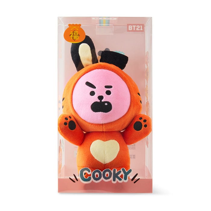 LINE FRIENDS TOYS COOKY [RESTOCKED] BT21 COOKY STANDING DOLL TIGER EDITION (7182470578349)