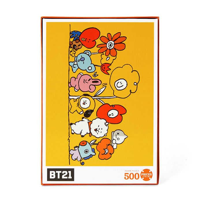 LINE FRIENDS TOYS FLOWER BT21 FLOWER JIGSAW PUZZLE 500 PIECES (6263952375981)