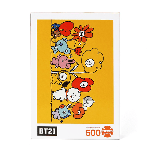 LINE FRIENDS TOYS FLOWER BT21 FLOWER JIGSAW PUZZLE 500 PIECES (6263952375981)