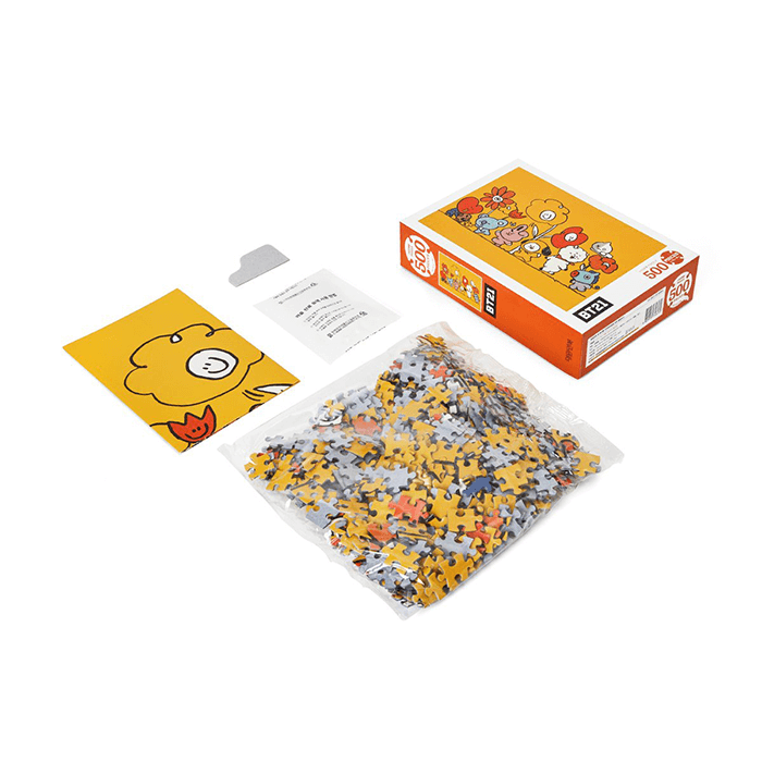 LINE FRIENDS TOYS FLOWER BT21 FLOWER JIGSAW PUZZLE 500 PIECES (6263952375981)