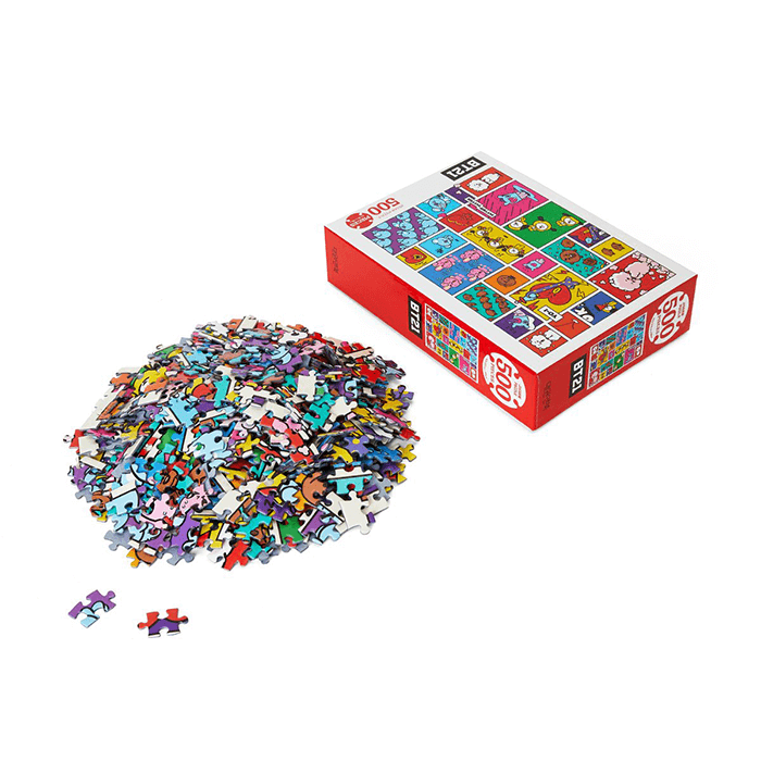 LINE FRIENDS TOYS FOCUS BT21 FOCUS ON ME JIGSAW PUZZLE 500 PIECES (7182716240045)