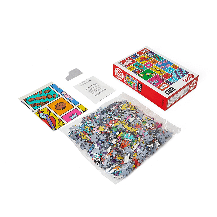 LINE FRIENDS TOYS FOCUS BT21 FOCUS ON ME JIGSAW PUZZLE 500 PIECES (7182716240045)