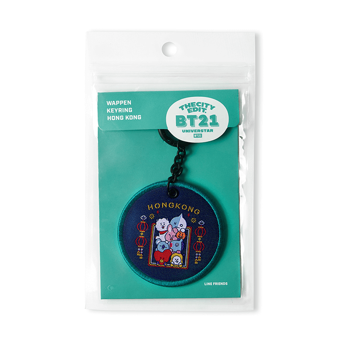 LINE FRIENDS TOYS HONG KONG BT21 CITY EDITION KEY RING HONG KONG (7182589034669)