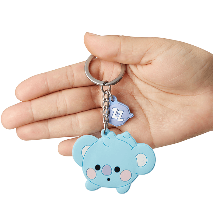 LINE FRIENDS TOYS KOYA BT21 KOYA BABY SILICON KEY RING (7182625669293)