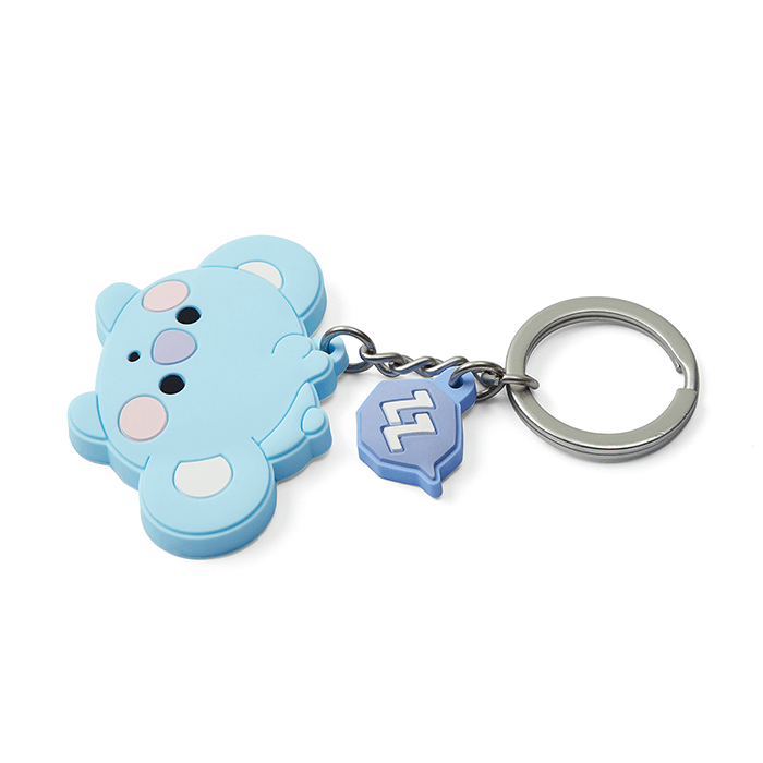 LINE FRIENDS TOYS KOYA BT21 KOYA BABY SILICON KEY RING (7182625669293)