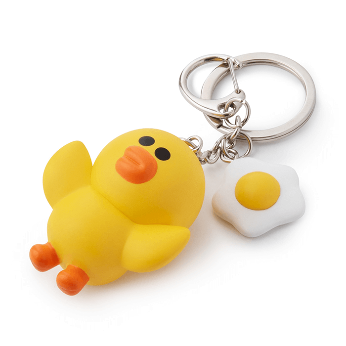 LINE FRIENDS TOYS SALLY BROWN & FRIENDS SALLY MINI FIGURE KEY RING (7182606237869)