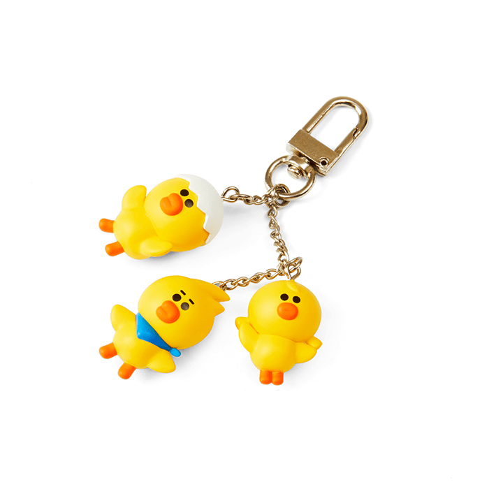 LINE FRIENDS TOYS SALLY & FRIENDS BROWN & FRIENDS SALLY & FRIENDS WAGGLE WAGGLE KEY RING (7182614790317)