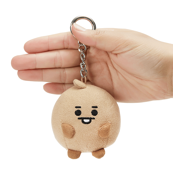 LINE FRIENDS TOYS SHOOKY BT21 SHOOKY BABY PONGPONG SUEDE BAG CHARM (7182633992365)