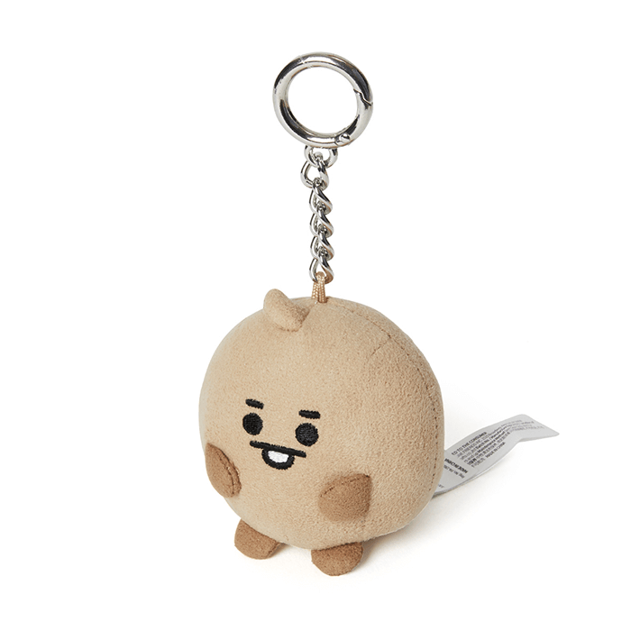 LINE FRIENDS TOYS SHOOKY BT21 SHOOKY BABY PONGPONG SUEDE BAG CHARM (7182633992365)