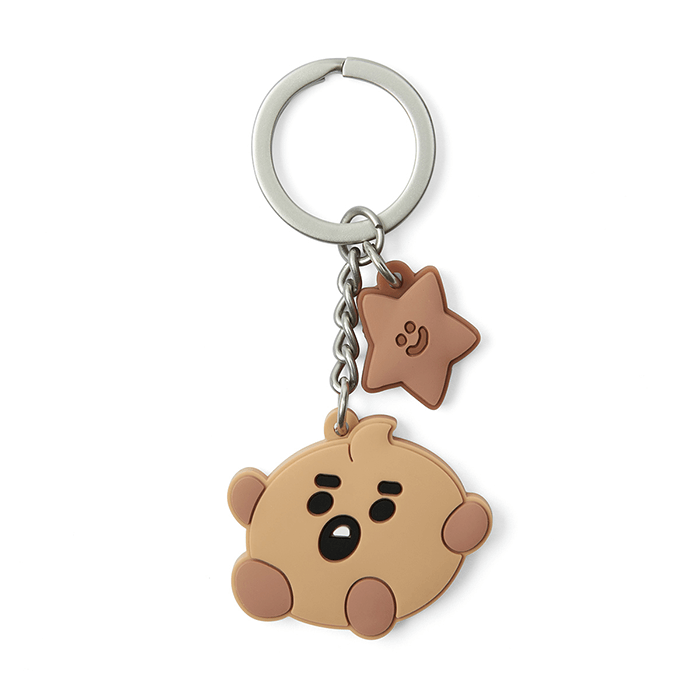 LINE FRIENDS TOYS SHOOKY BT21 SHOOKY BABY SILICON KEY RING (7182625996973)