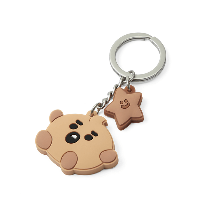 LINE FRIENDS TOYS SHOOKY BT21 SHOOKY BABY SILICON KEY RING (7182625996973)