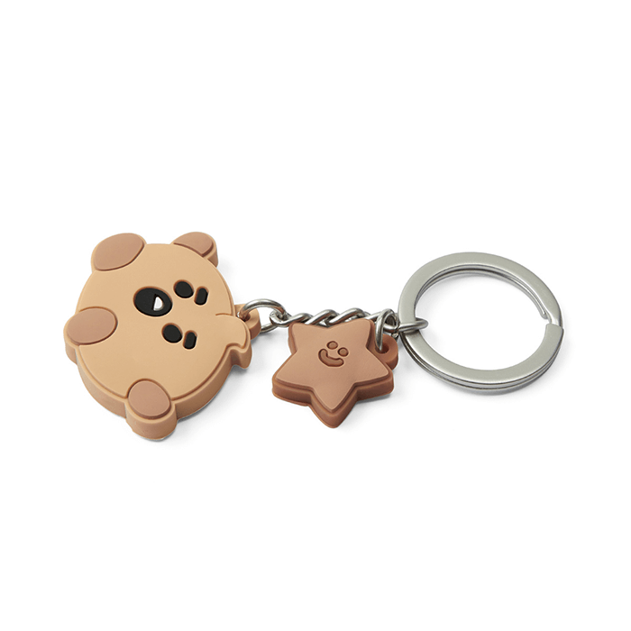 LINE FRIENDS TOYS SHOOKY BT21 SHOOKY BABY SILICON KEY RING (7182625996973)