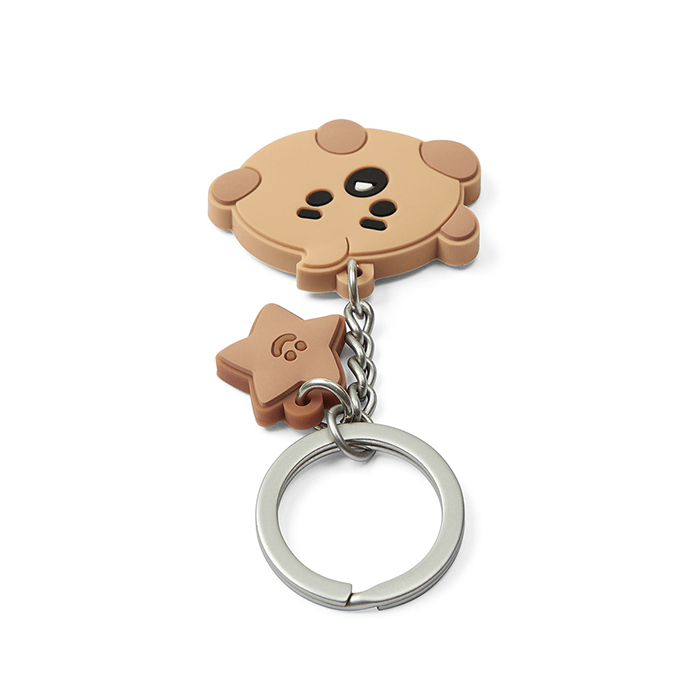 LINE FRIENDS TOYS SHOOKY BT21 SHOOKY BABY SILICON KEY RING (7182625996973)