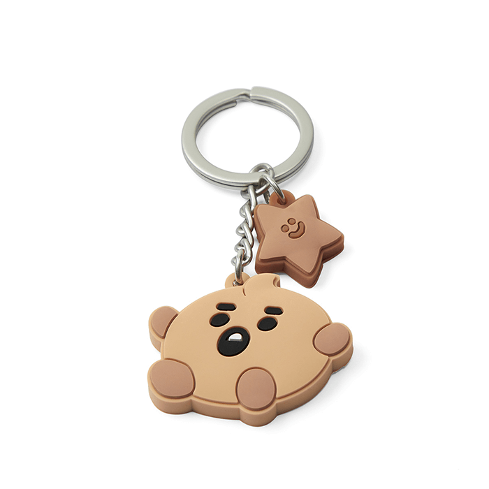 LINE FRIENDS TOYS SHOOKY BT21 SHOOKY BABY SILICON KEY RING (7182625996973)