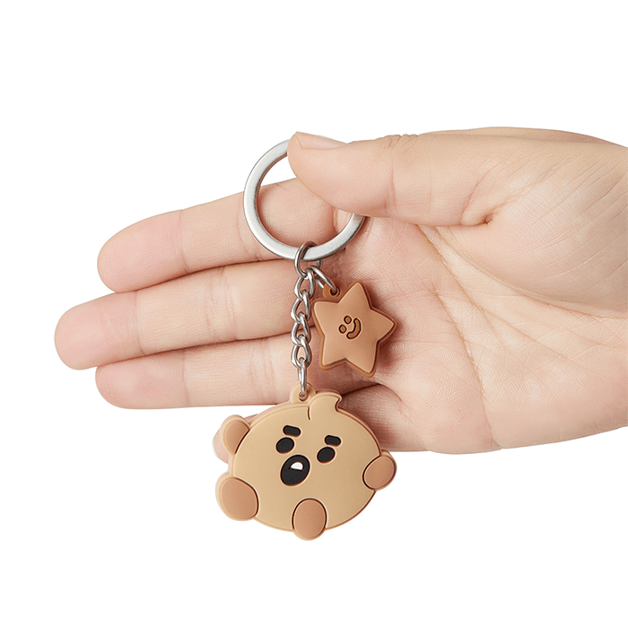 LINE FRIENDS TOYS SHOOKY BT21 SHOOKY BABY SILICON KEY RING (7182625996973)