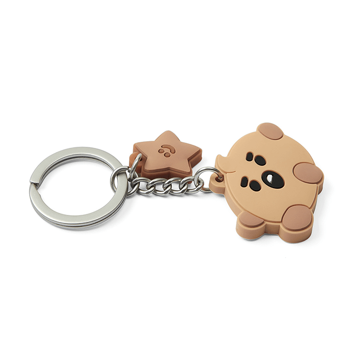 LINE FRIENDS TOYS SHOOKY BT21 SHOOKY BABY SILICON KEY RING (7182625996973)