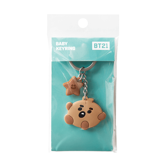 LINE FRIENDS TOYS SHOOKY BT21 SHOOKY BABY SILICON KEY RING (7182625996973)