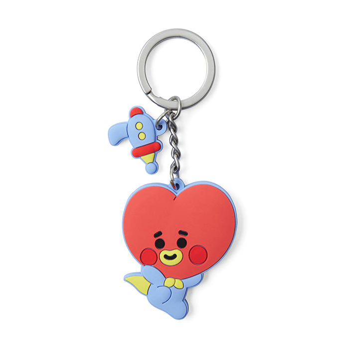 LINE FRIENDS TOYS TATA BT21 TATA BABY SILICON KEY RING (7182627078317)