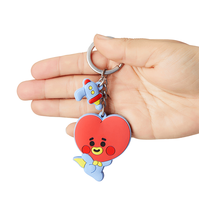 LINE FRIENDS TOYS TATA BT21 TATA BABY SILICON KEY RING (7182627078317)