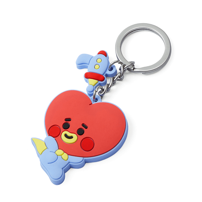 LINE FRIENDS TOYS TATA BT21 TATA BABY SILICON KEY RING (7182627078317)