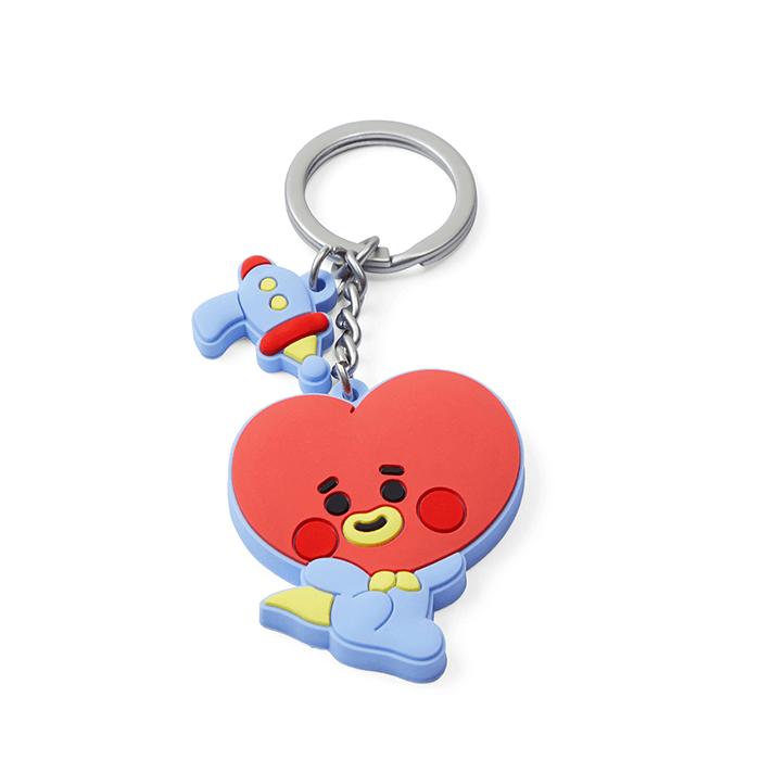 LINE FRIENDS TOYS TATA BT21 TATA BABY SILICON KEY RING (7182627078317)