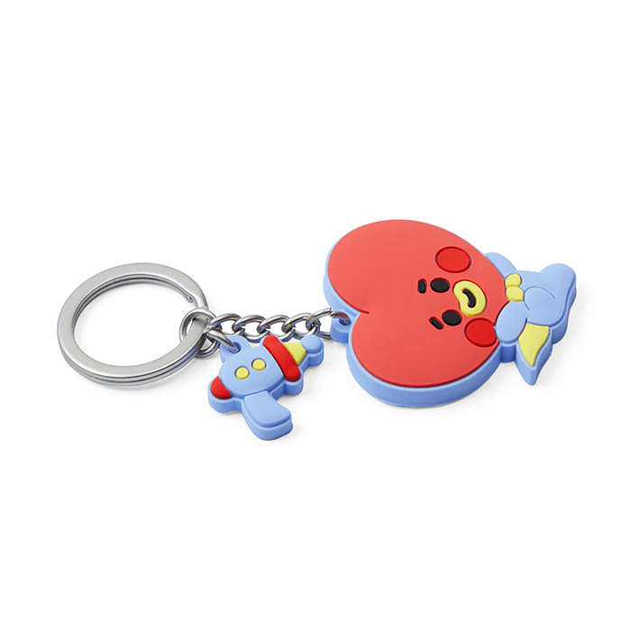 LINE FRIENDS TOYS TATA BT21 TATA BABY SILICON KEY RING (7182627078317)