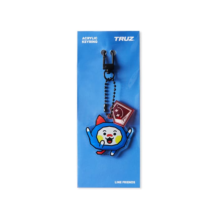 LINE FRIENDS TOYS WOOPY TRUZ WOOPY ACRYLIC KEYRING (7182494466221)