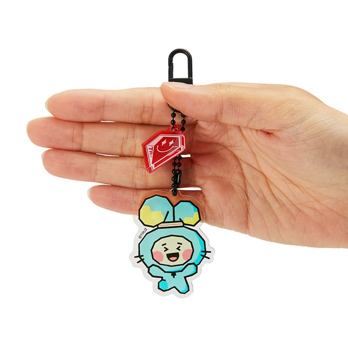 LINE FRIENDS TOYS YE-DEE TRUZ YE-DEE ACRYLIC KEYRING (7182494597293)